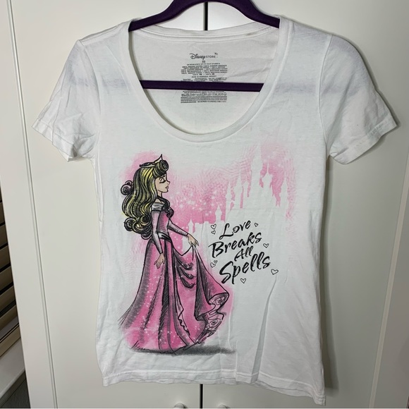 Disney Store Sleeping Beauty Graphic T-Shirt - Picture 1 of 11